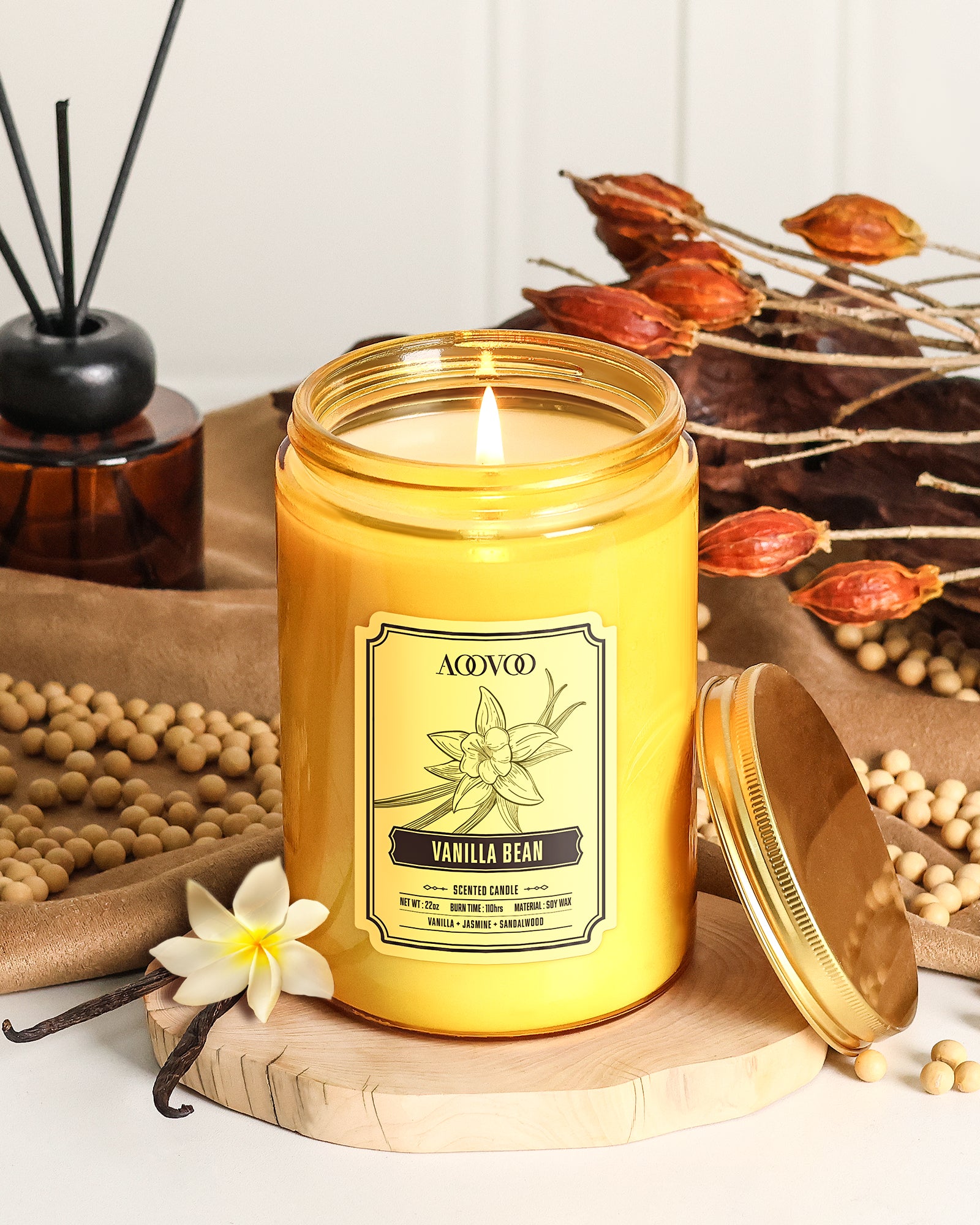 AOOVOO Classic Scented Candle –  Vanilla Bean