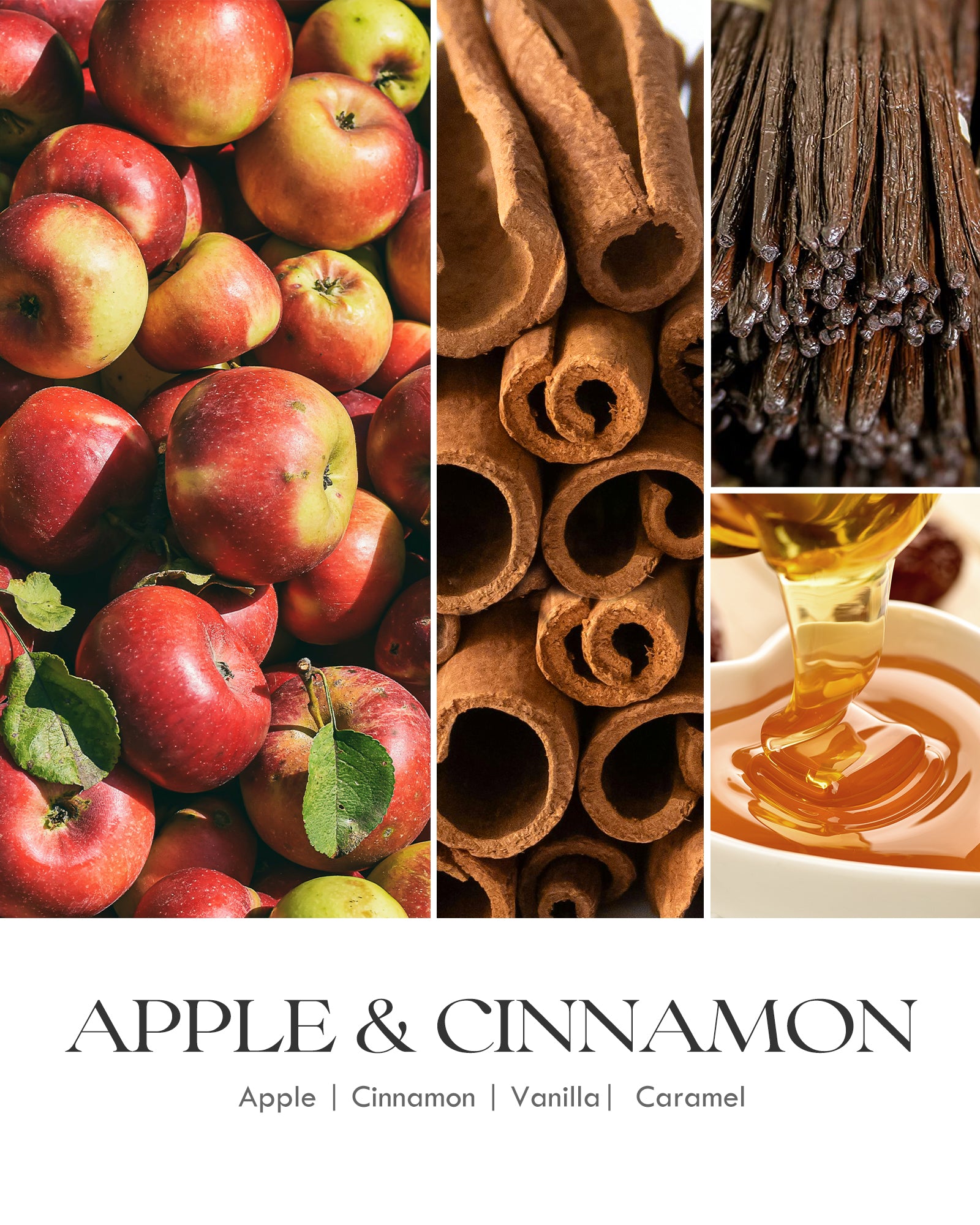 AOOVOO Classic Scented Candle – Cinnamon&Apple