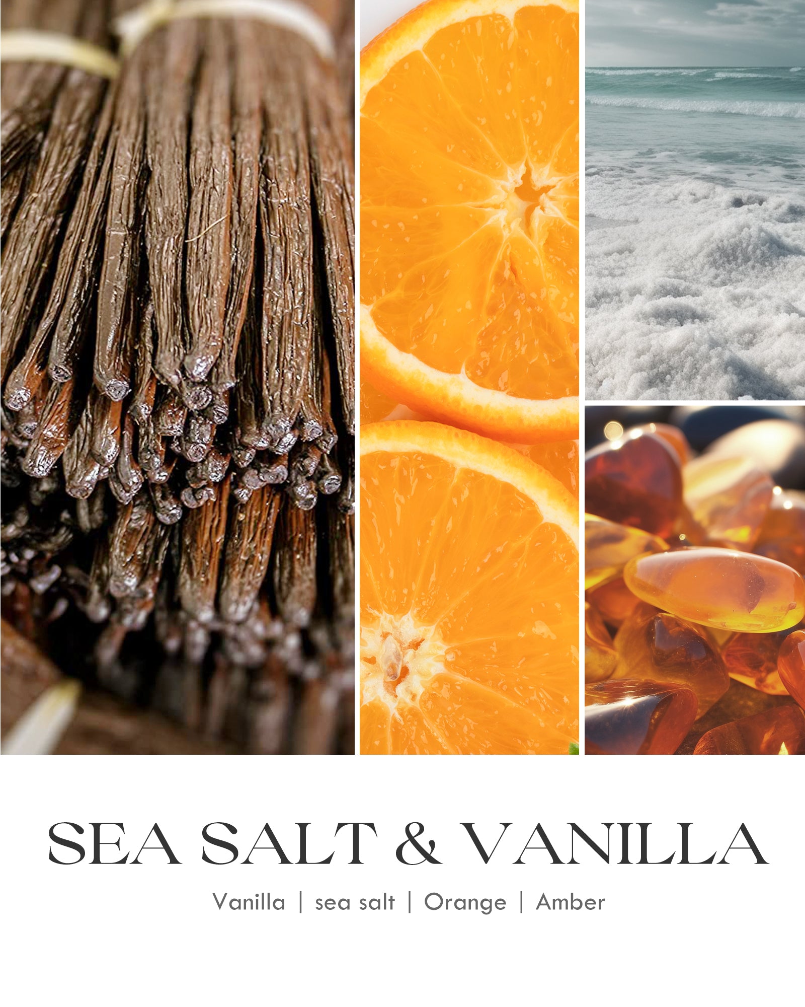 AOOVOO Classic Scented Candle – Sea Salt & Vanilla