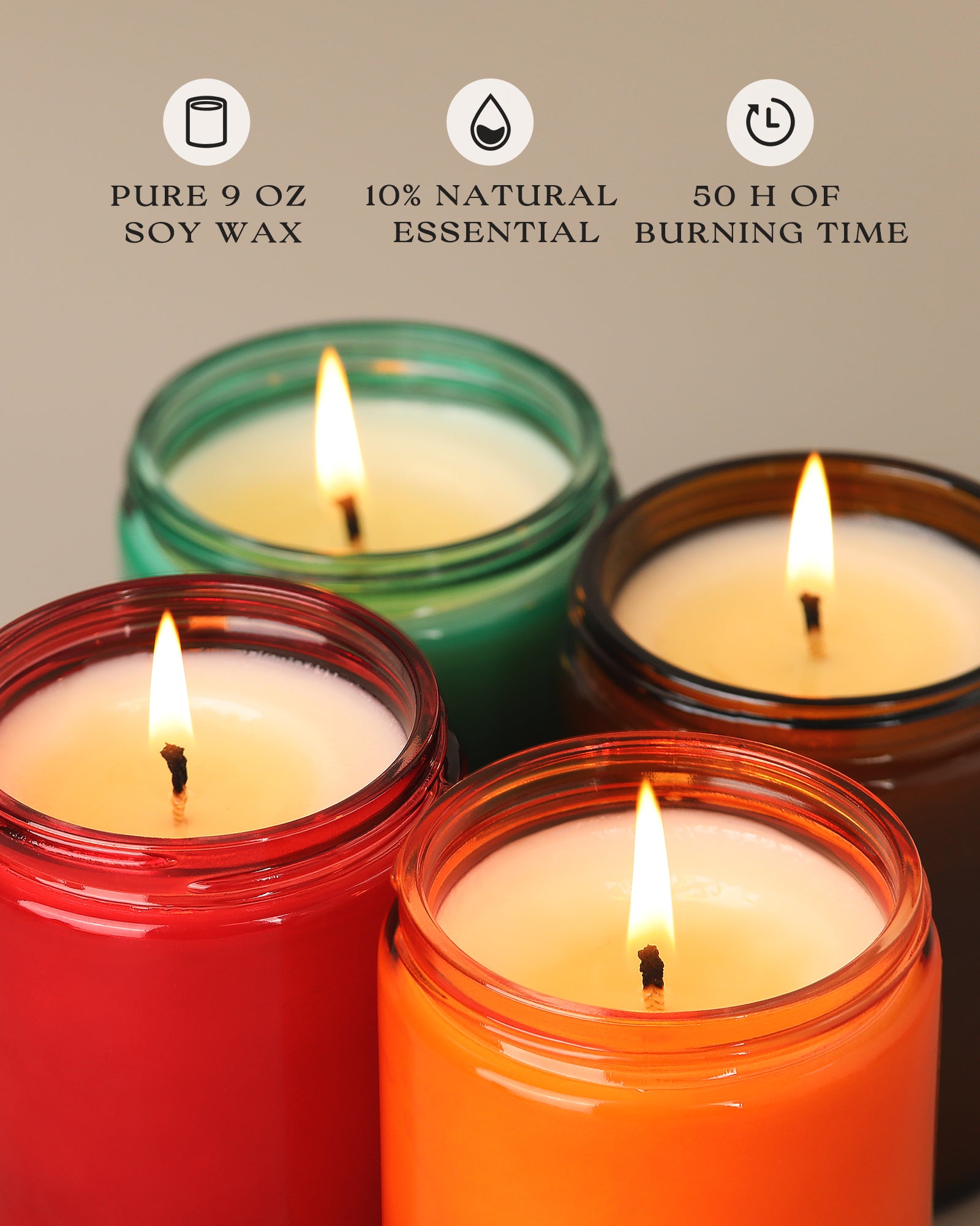 natural soy wax scented candles