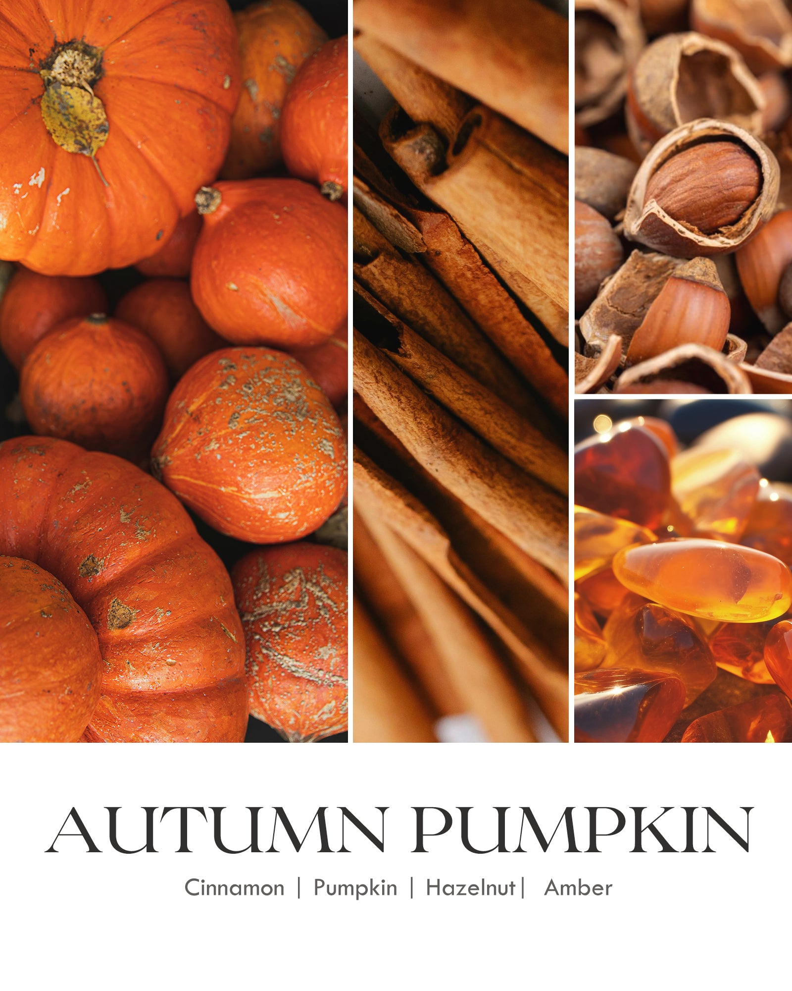 AOOVOO Scented Candle – Ripe Pumpkin with Crystals Inside