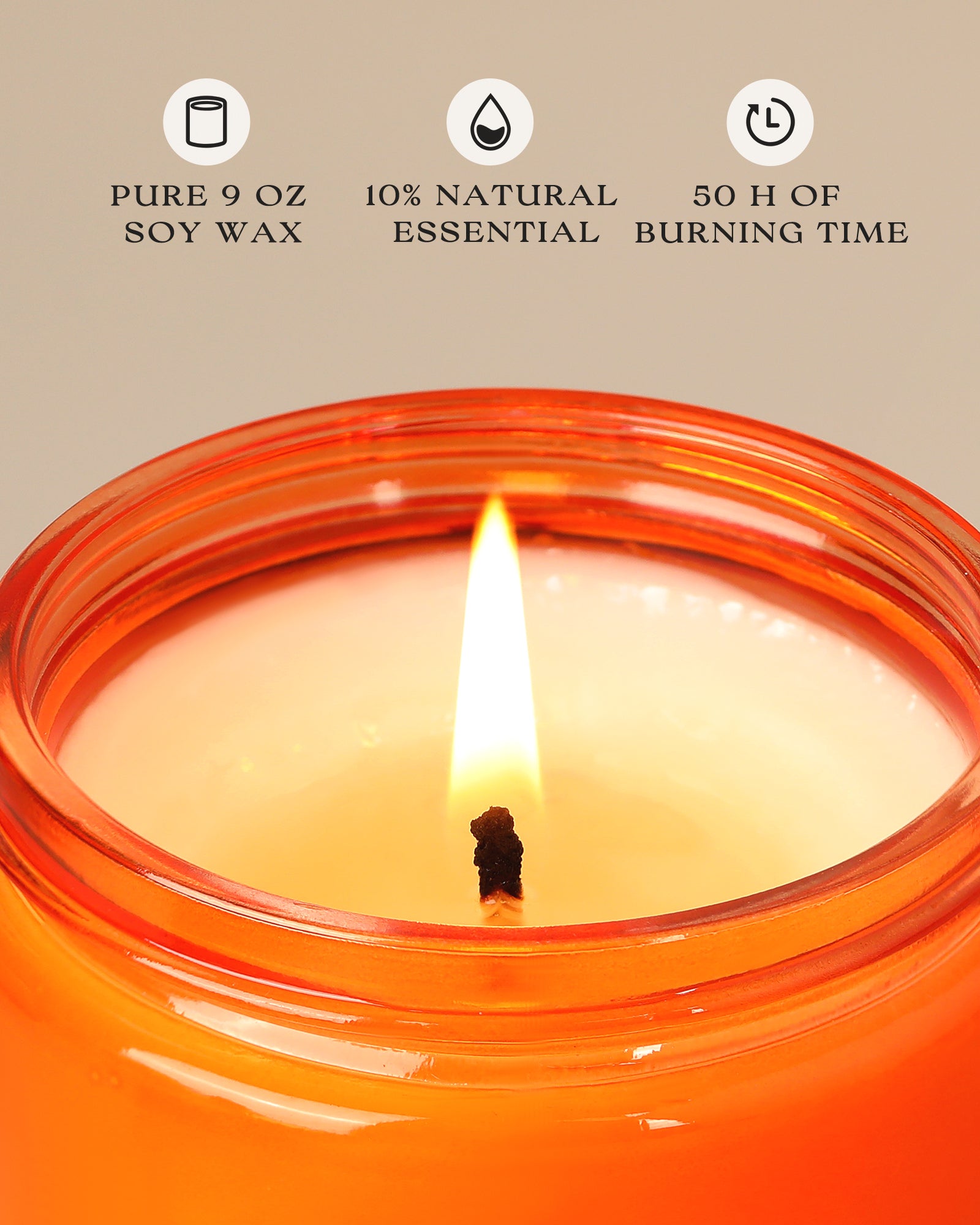 AOOVOO Classic Scented Candle –  Spiced Pumpkin
