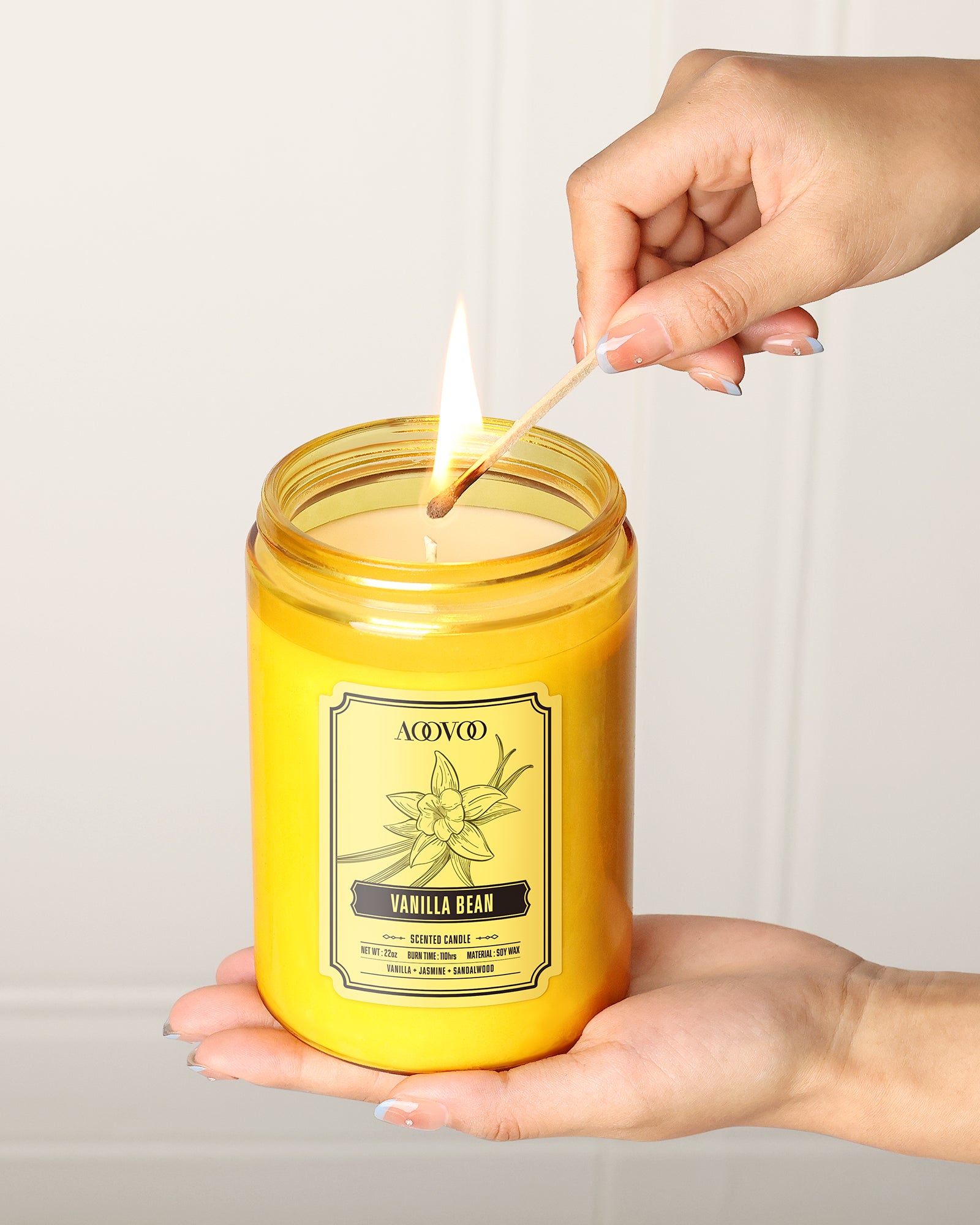 AOOVOO Classic Scented Candle –  Vanilla Bean