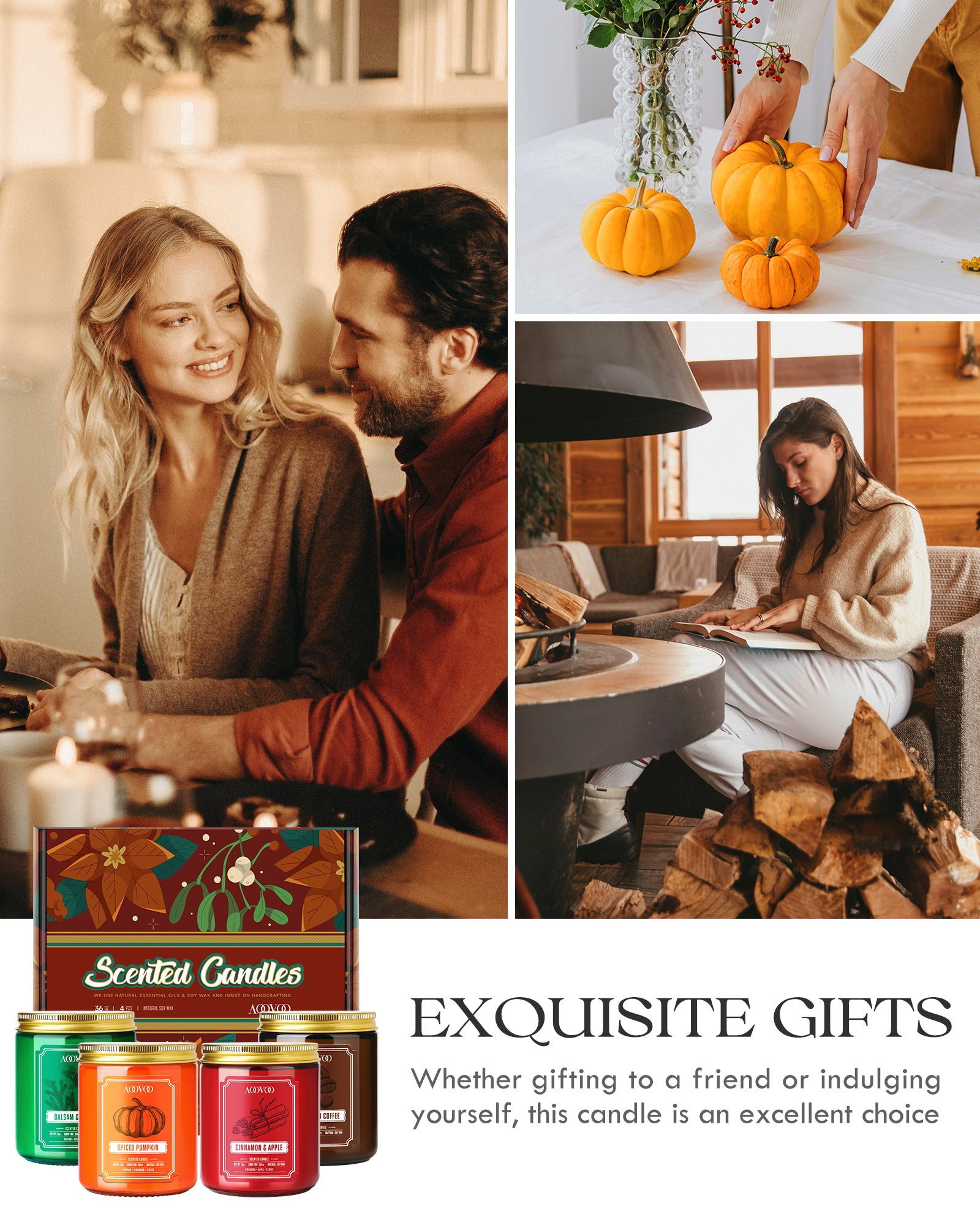 AOOVOO Classic Scented Candle - Gift Set II