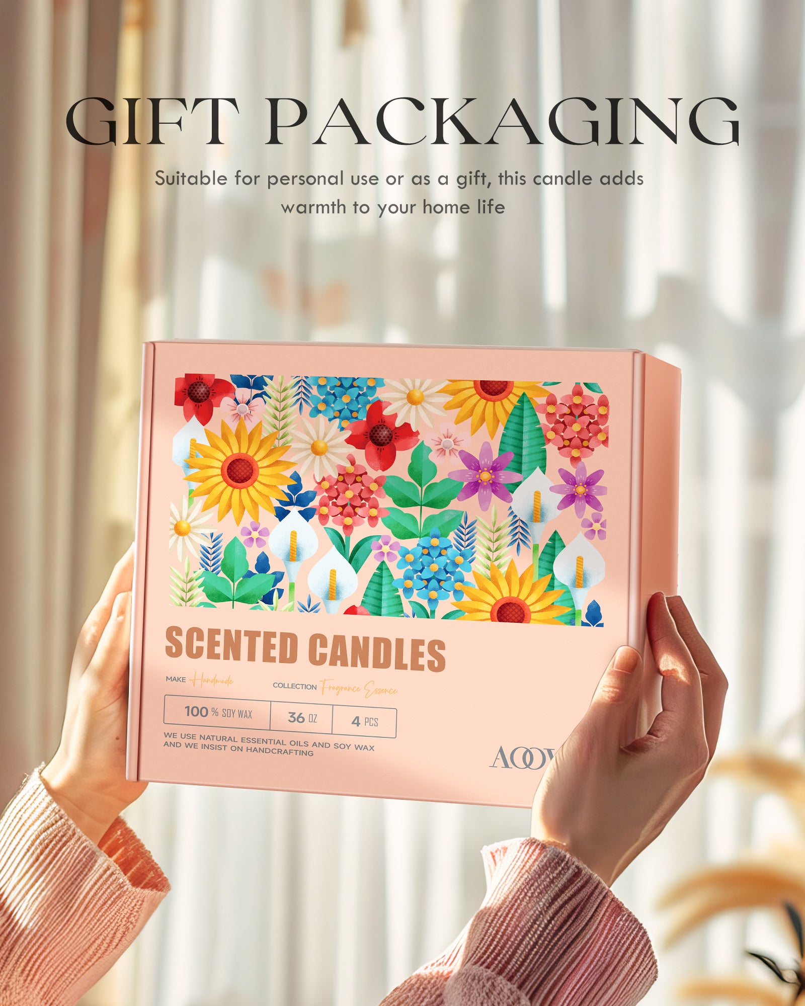 AOOVOO Classic Scented Candle –  Gift Set