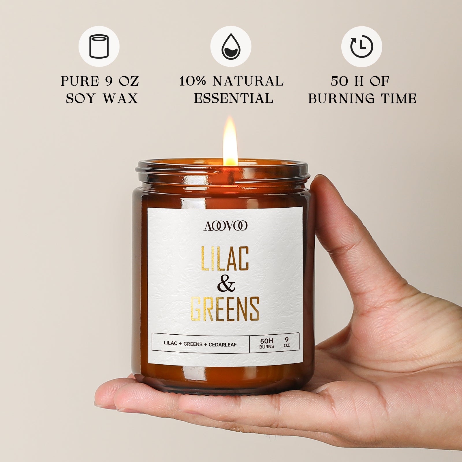 Natural scented candles