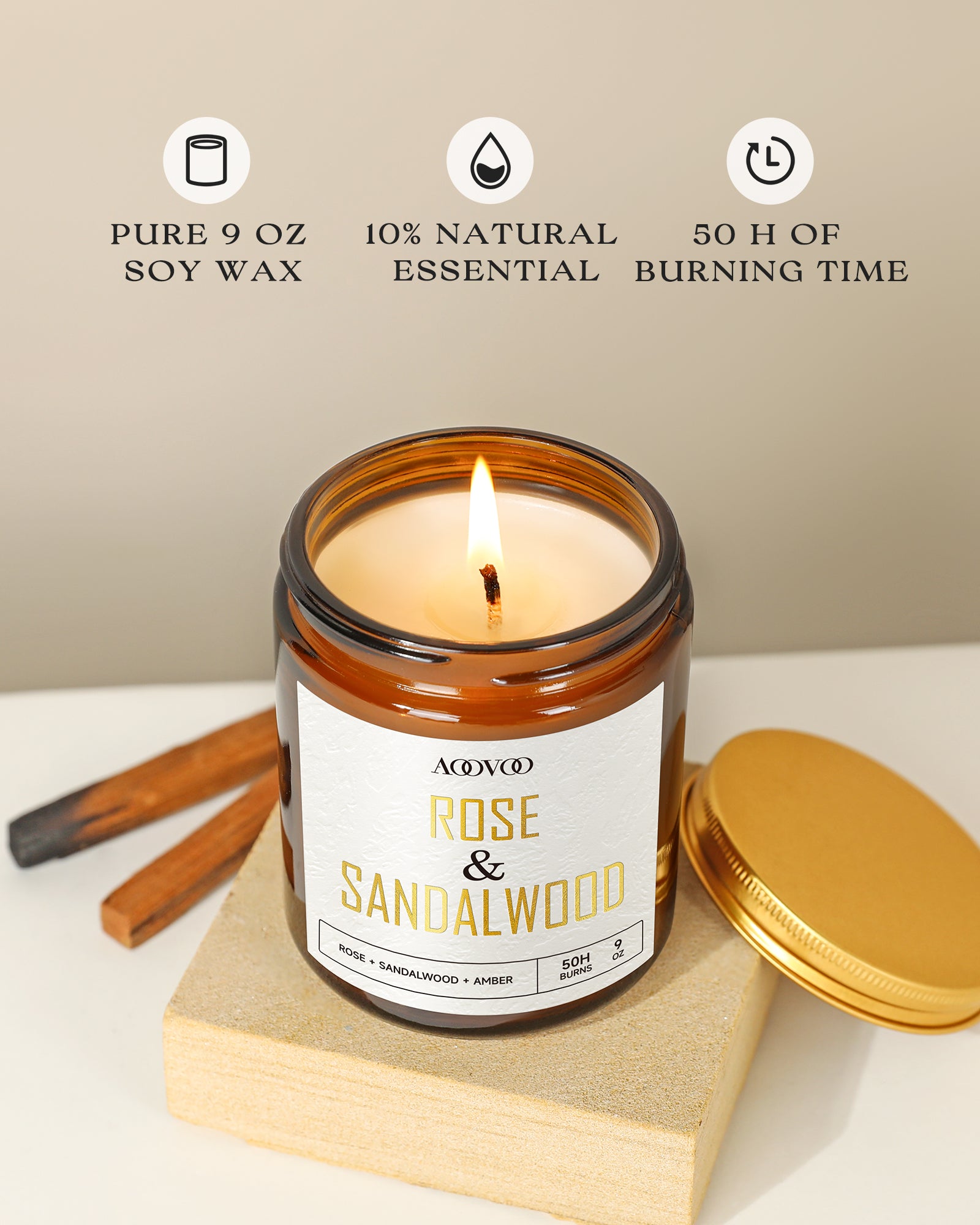 Natural scented candles