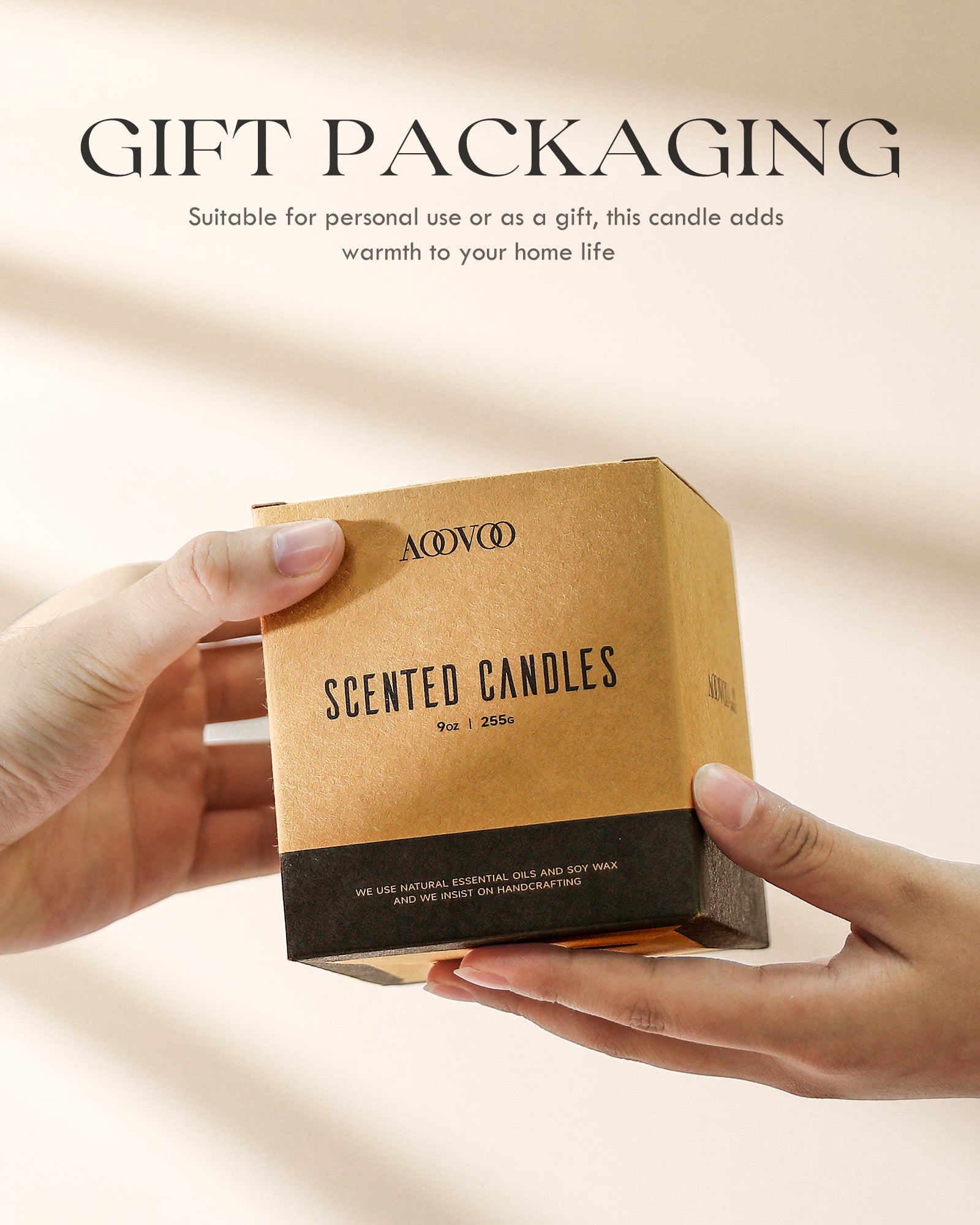 Natural scented candles