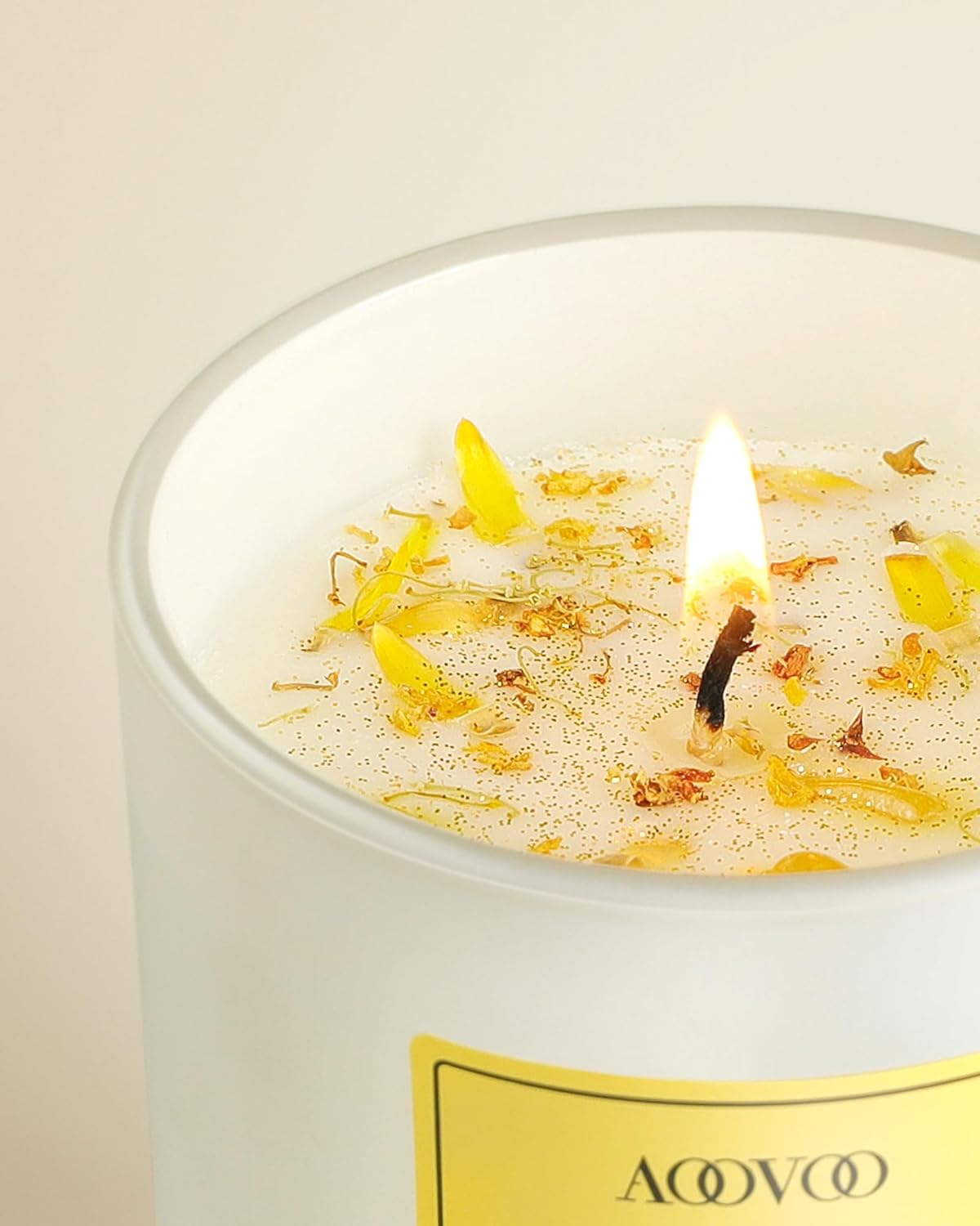 Crystal-infused vanilla candle,Vanilla scented crystal candle,Healing crystal candle