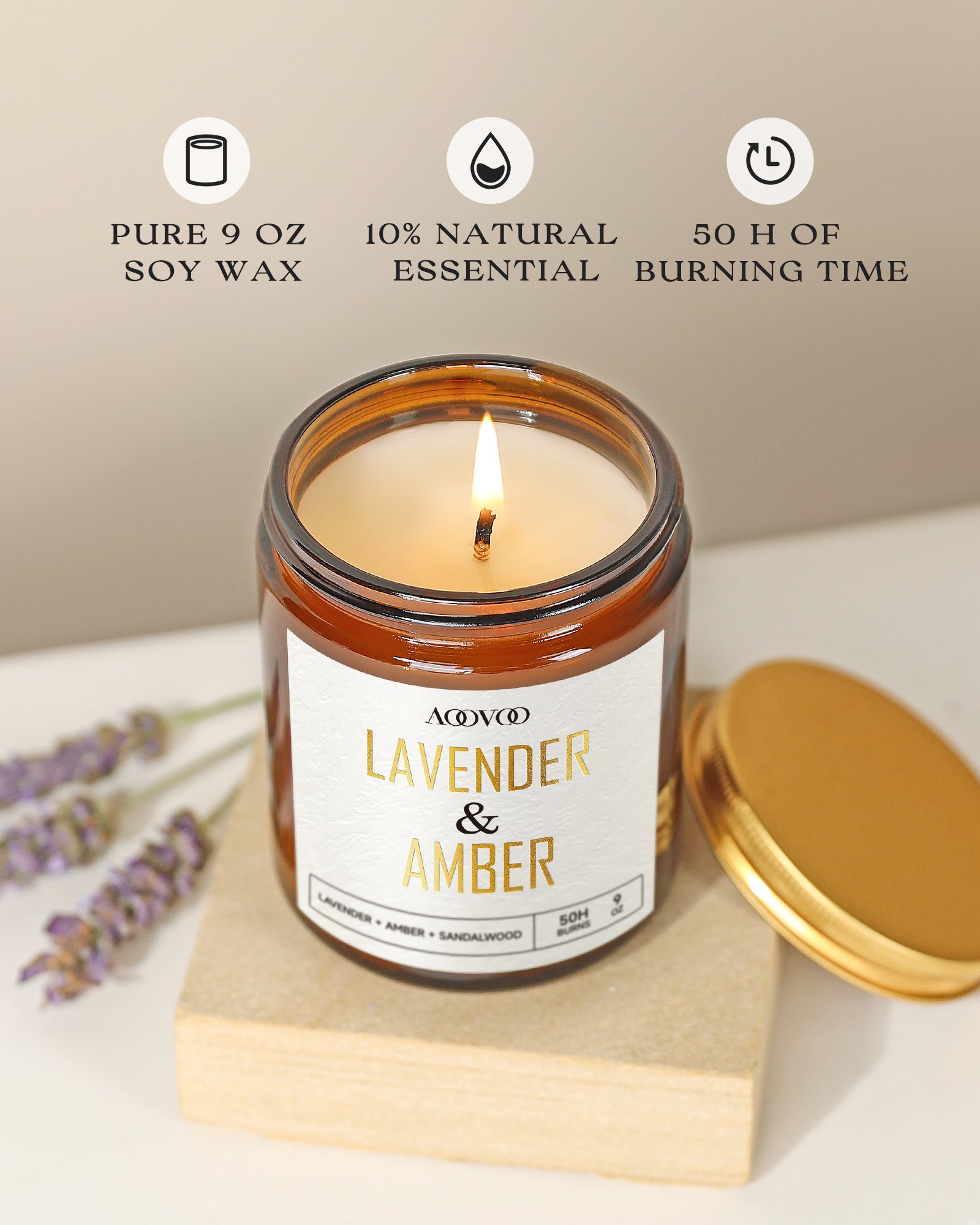 Lavender scented candles