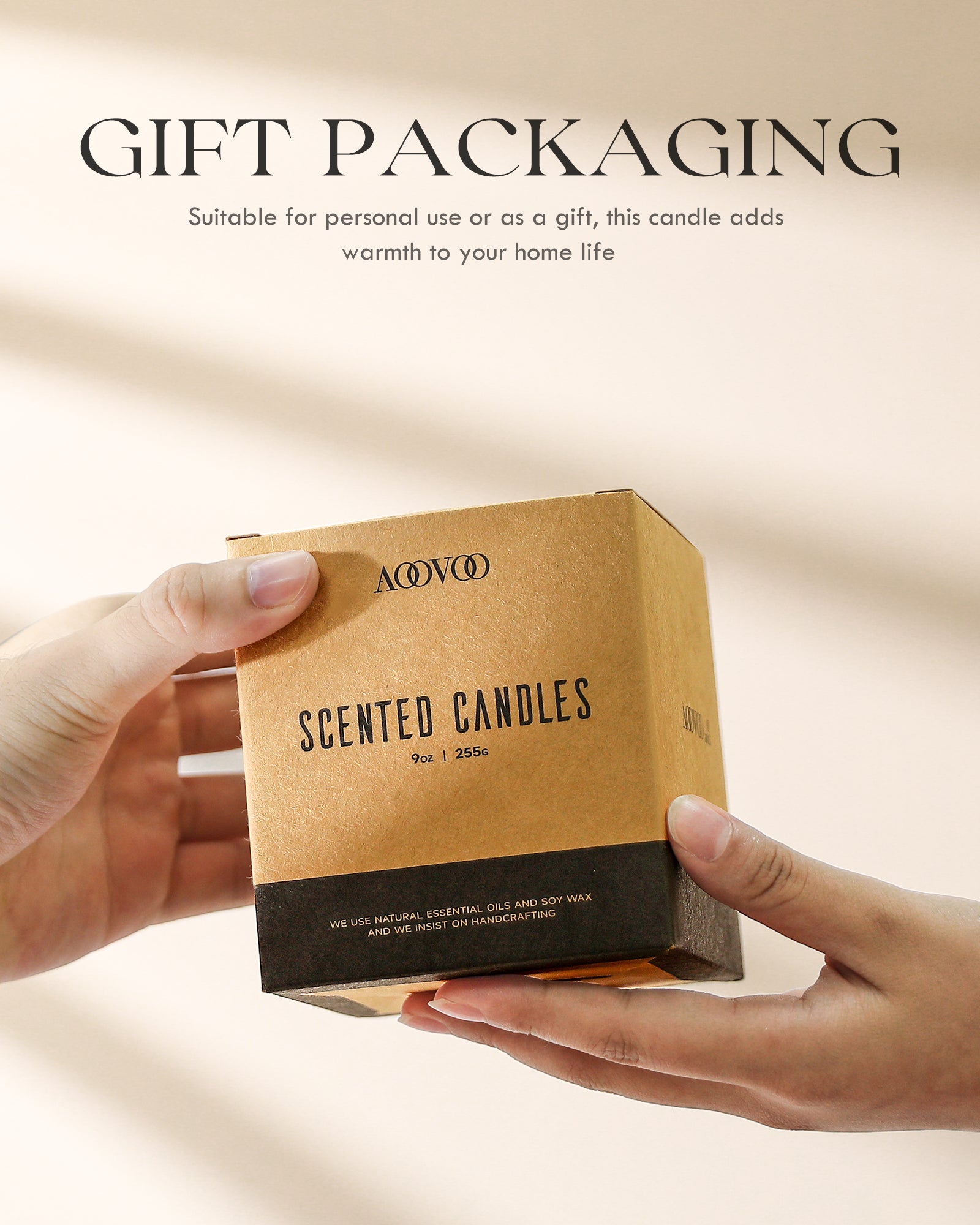 Natural scented candles