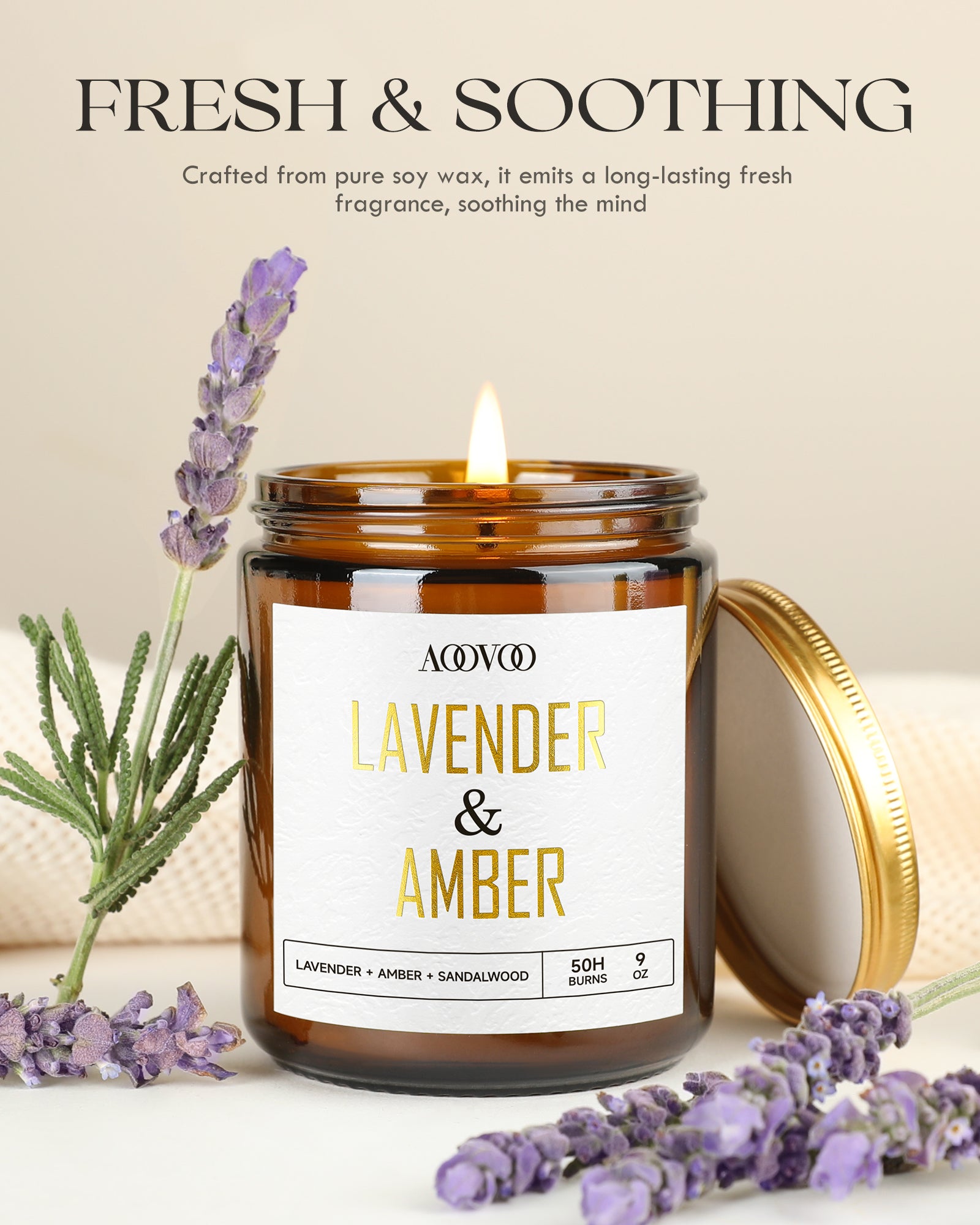 Lavender scented candles