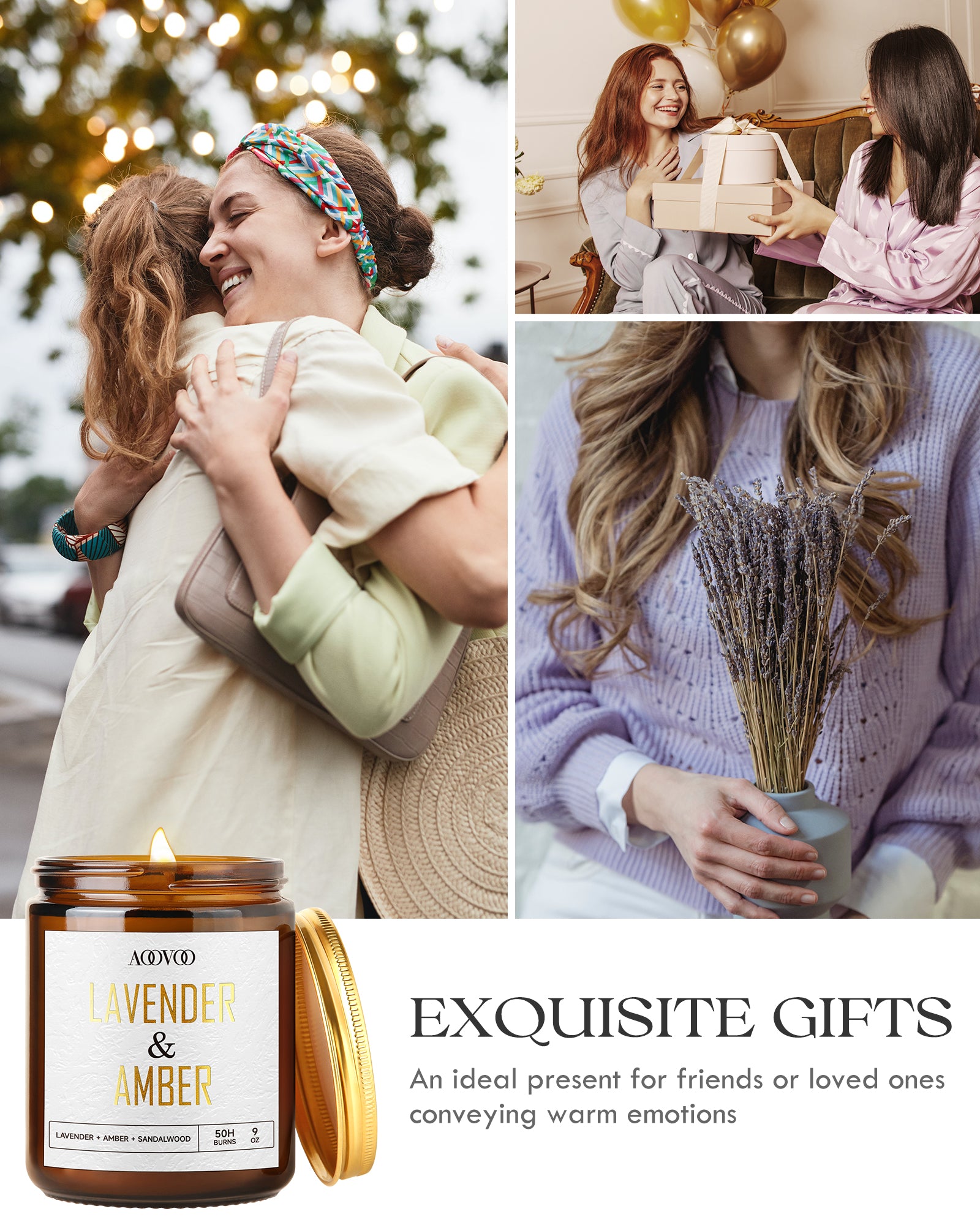 Lavender scented candles