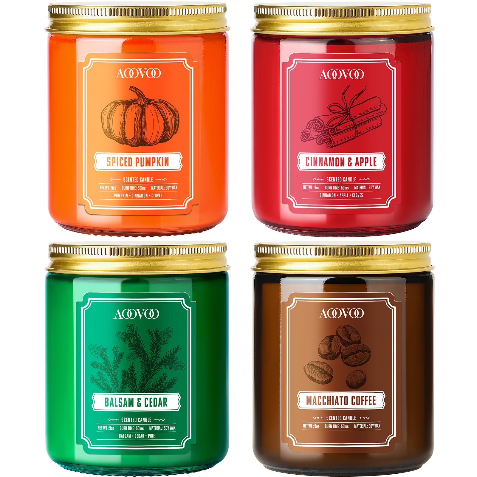 AOOVOO Classic Scented Candle - Gift Set II