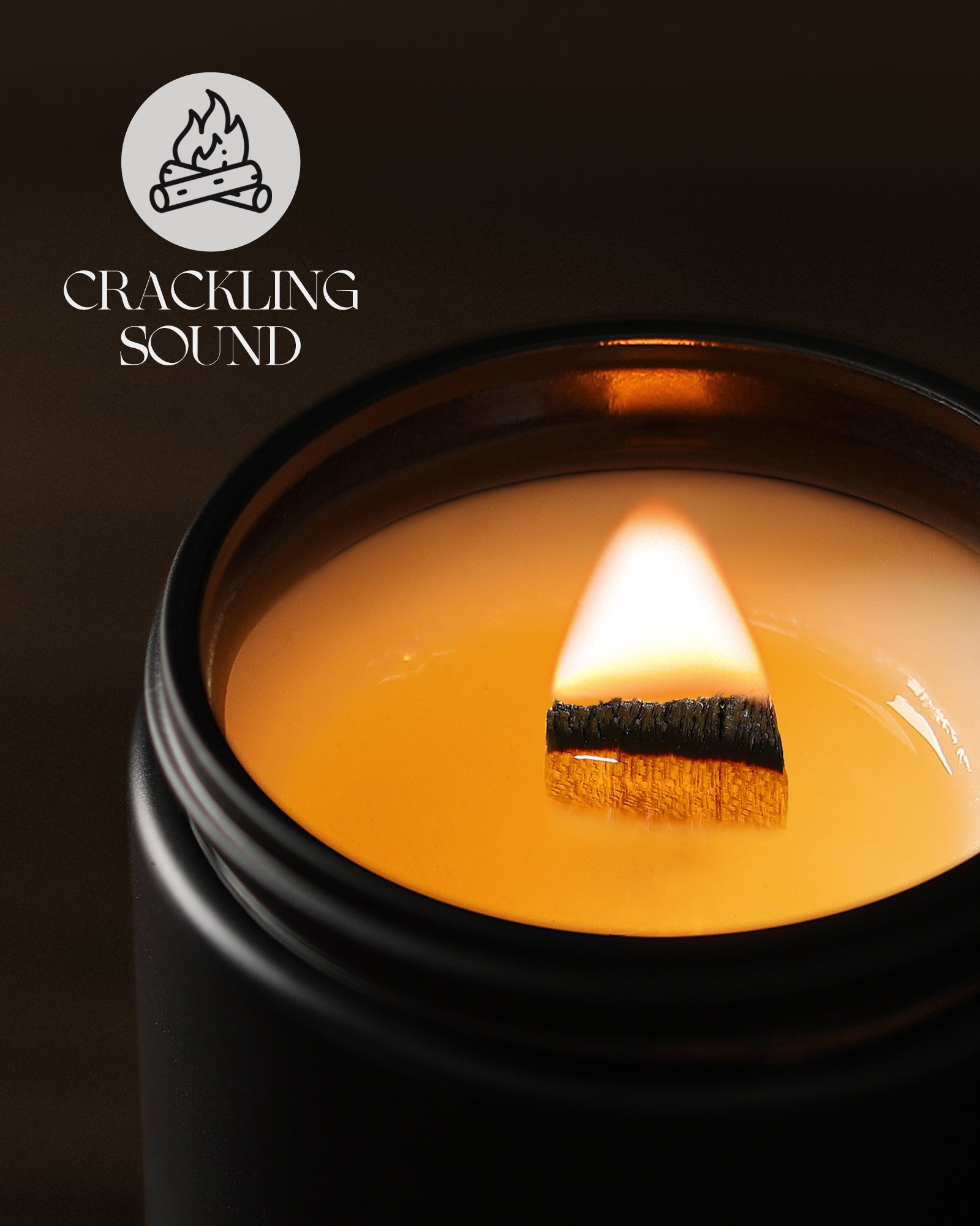 AOOVOO Scented Candles for Men - Smoke & Vanilla