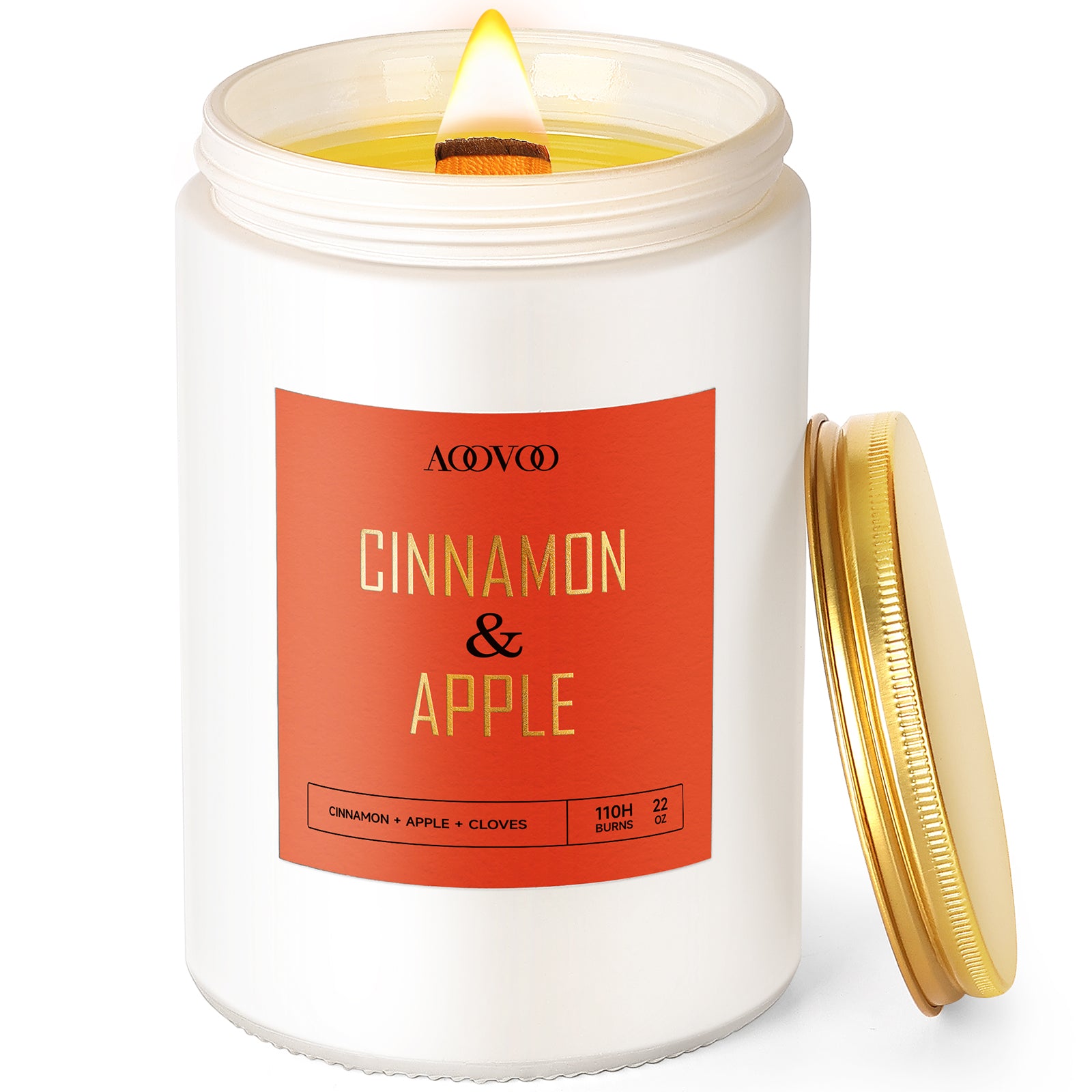 AOOVOO Cinnamon Apple Candles