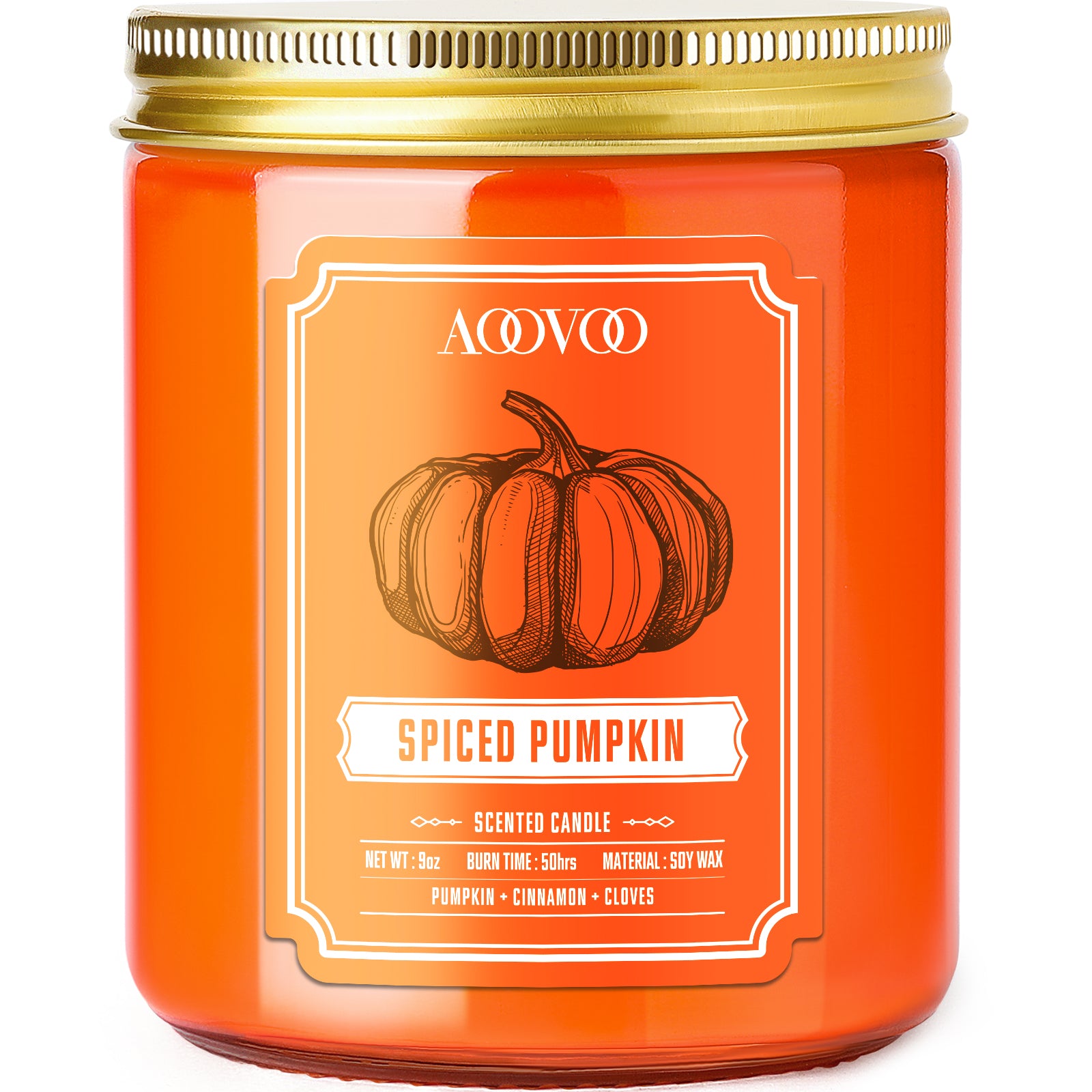 Crystal-infused vanilla candle