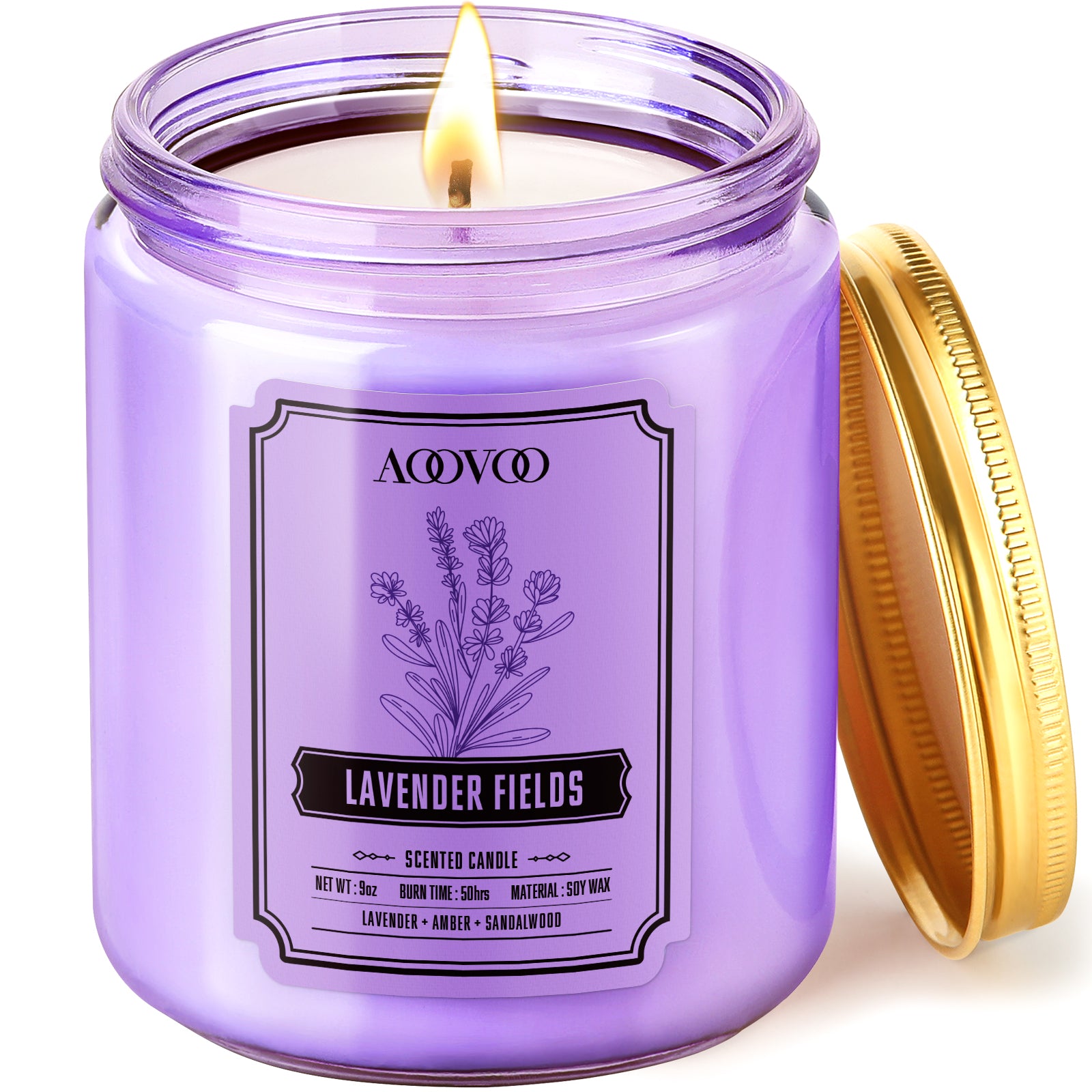 AOOVOO Scented Candle Lavender