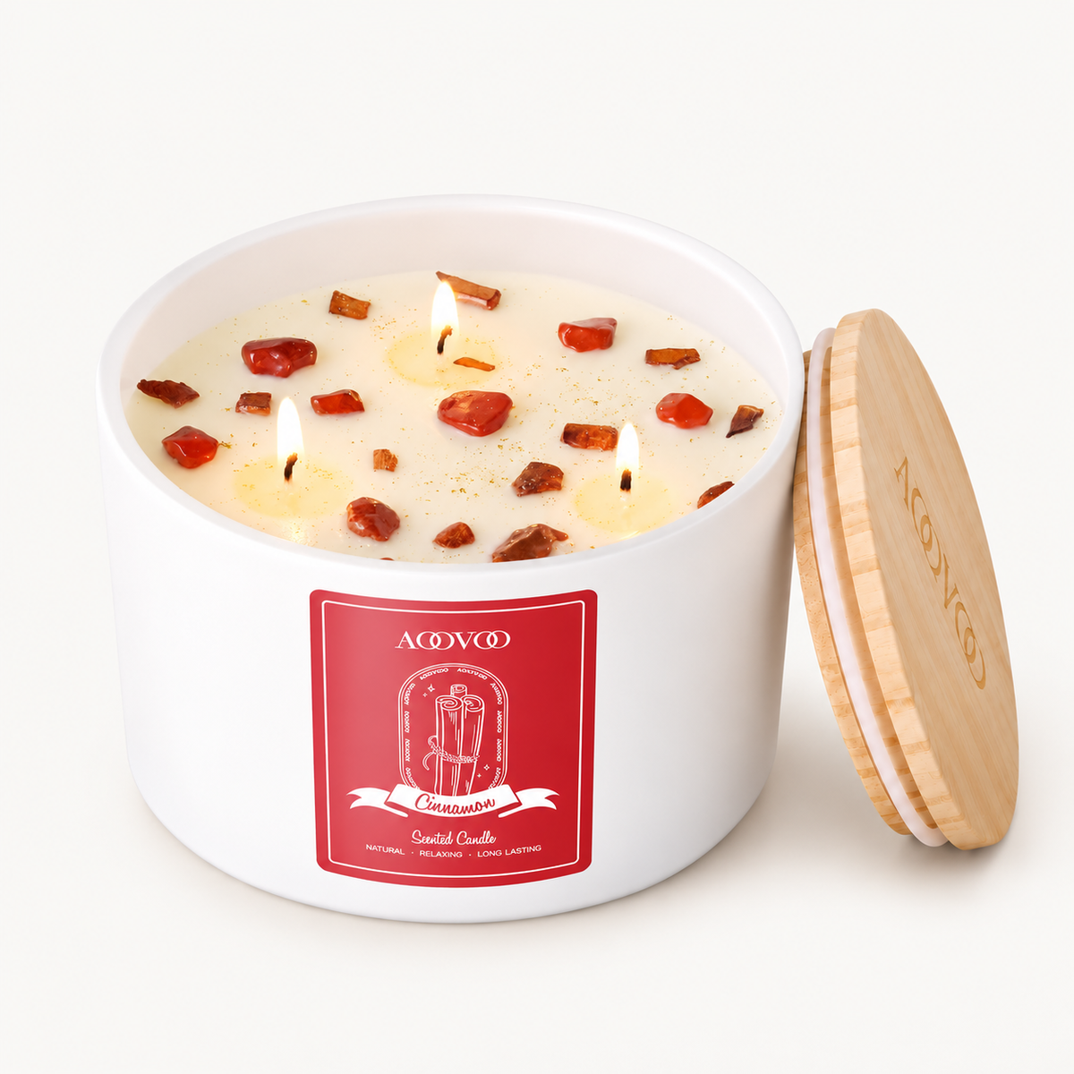 aoovoo scented candles, candles, homefragrance, cinnamon candles
